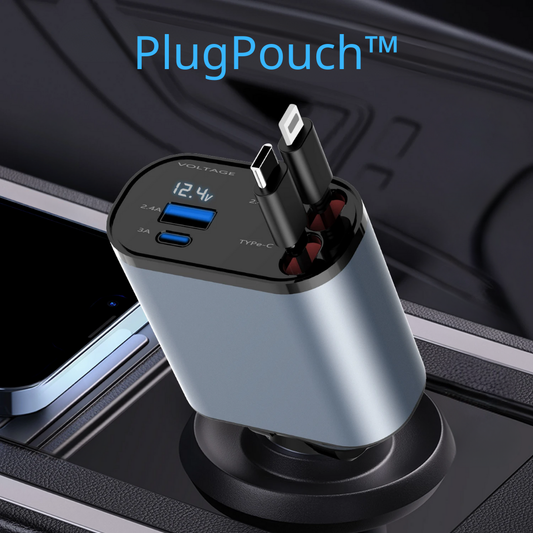 PlugPouch™ - המטען האולטימטיבי לרכב שיעשה לכם סדר